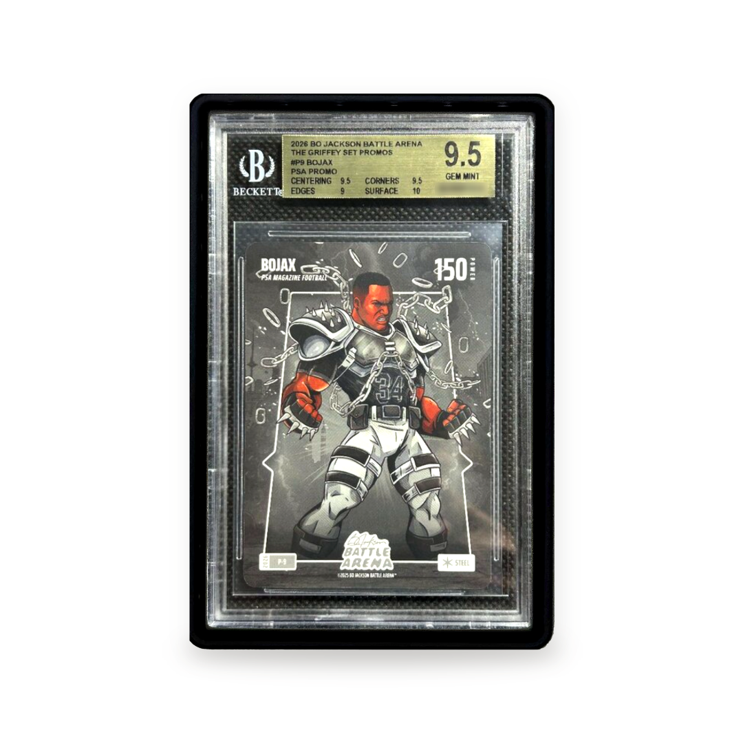 PrismGuard Pro BGS Magnetic Slab Case in Space Black displaying Bo Jackson #color_space-black