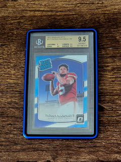 Dalton P.'s photo of a BGS-graded football card in a Sapphire Blue PrismGuard Pro BGS case.