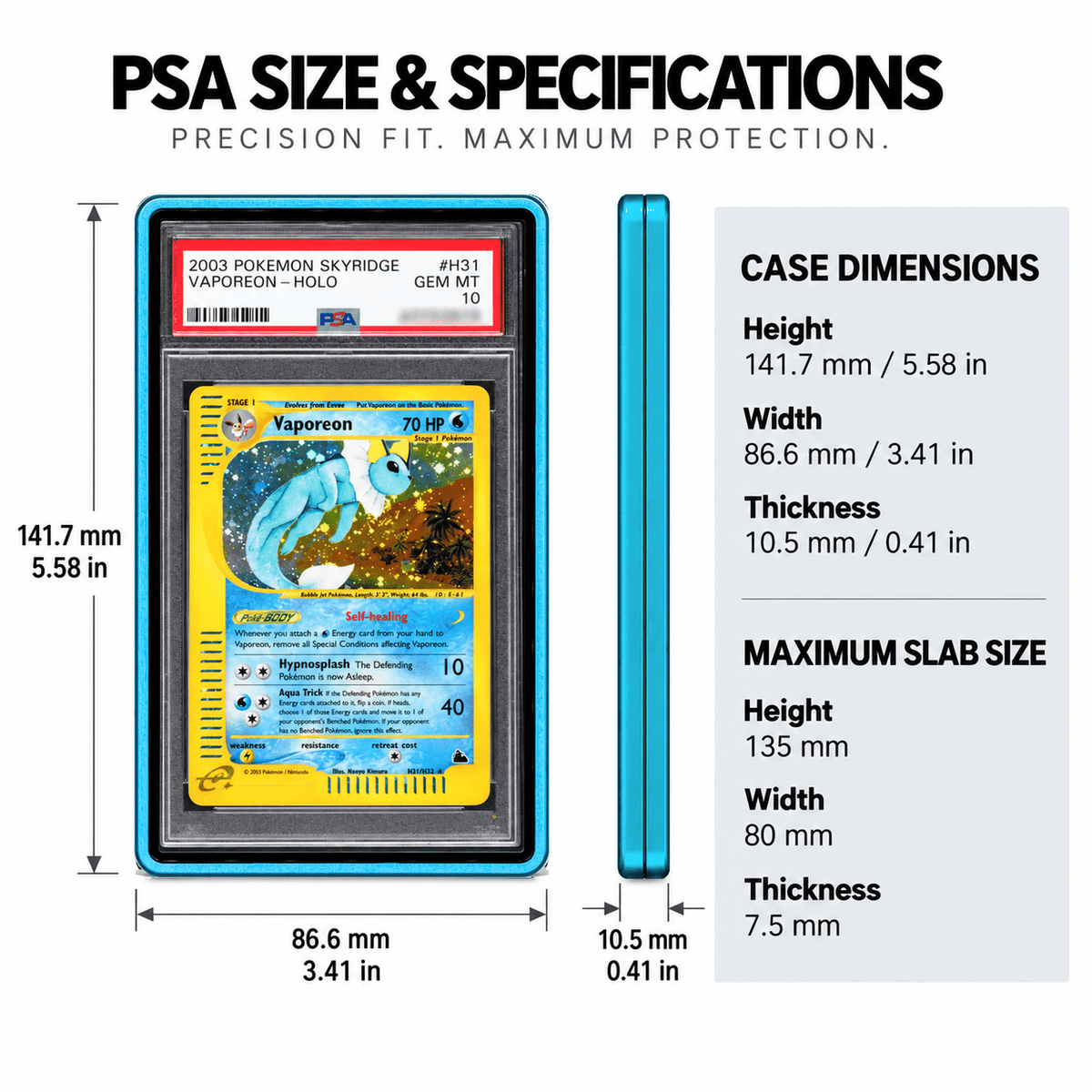 PrismGuard Pro PSA Magnetic Slab Case - PrismGuard Pro
